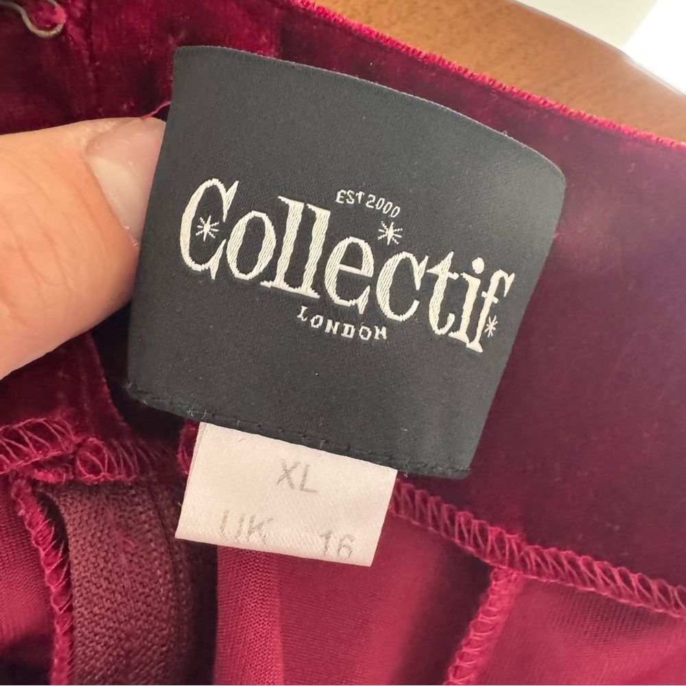 Collectif Vampy Formal Wine Maxi Dress - Picture 2 of 6